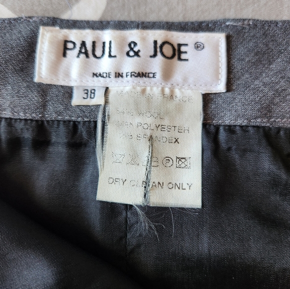 Paul & Joe Women's Gray Wool Pencil Skirt, size FR 38 (US 6) - Picture 3 of 8